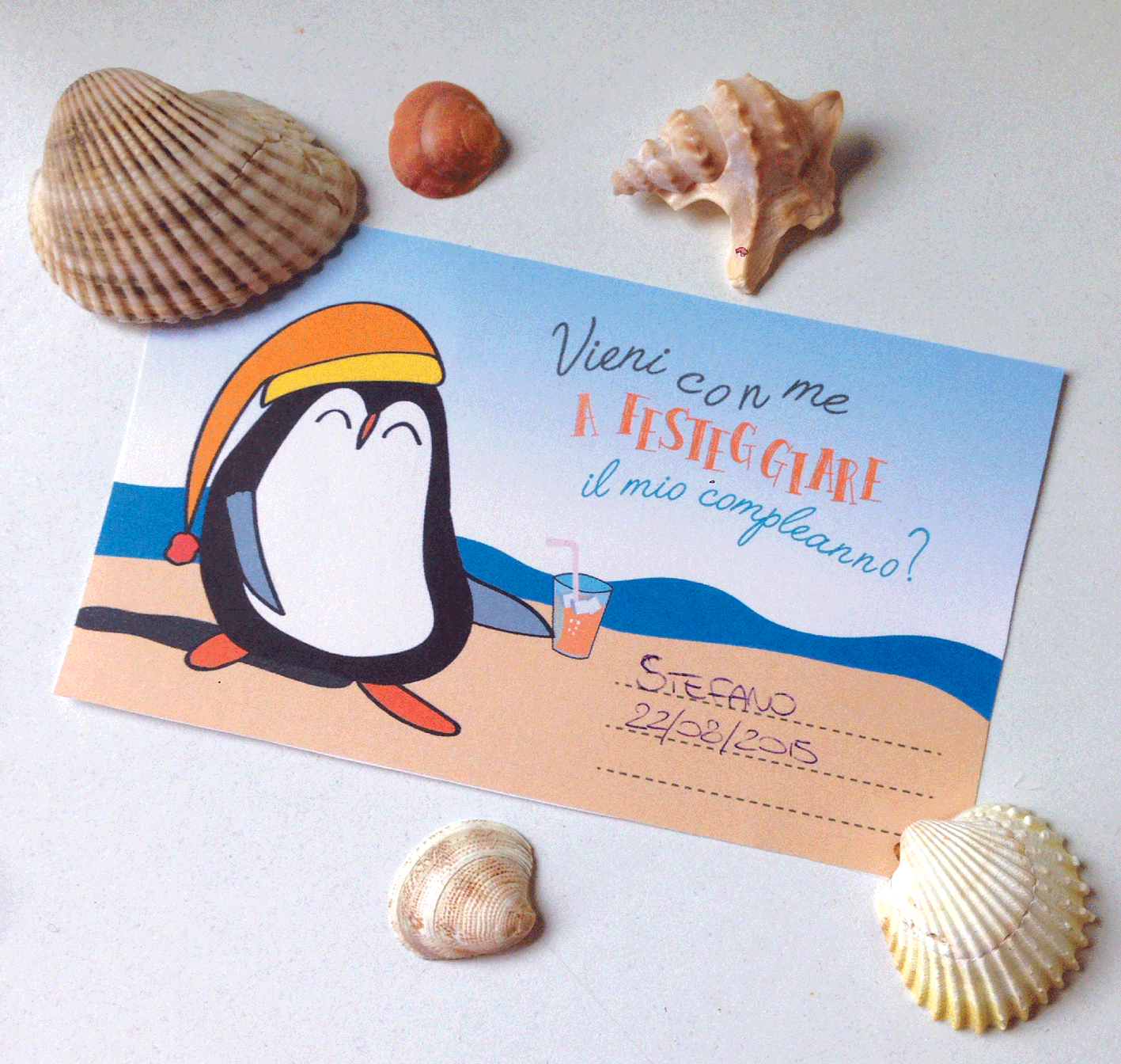 Party kit compleanno Pinguini al mare