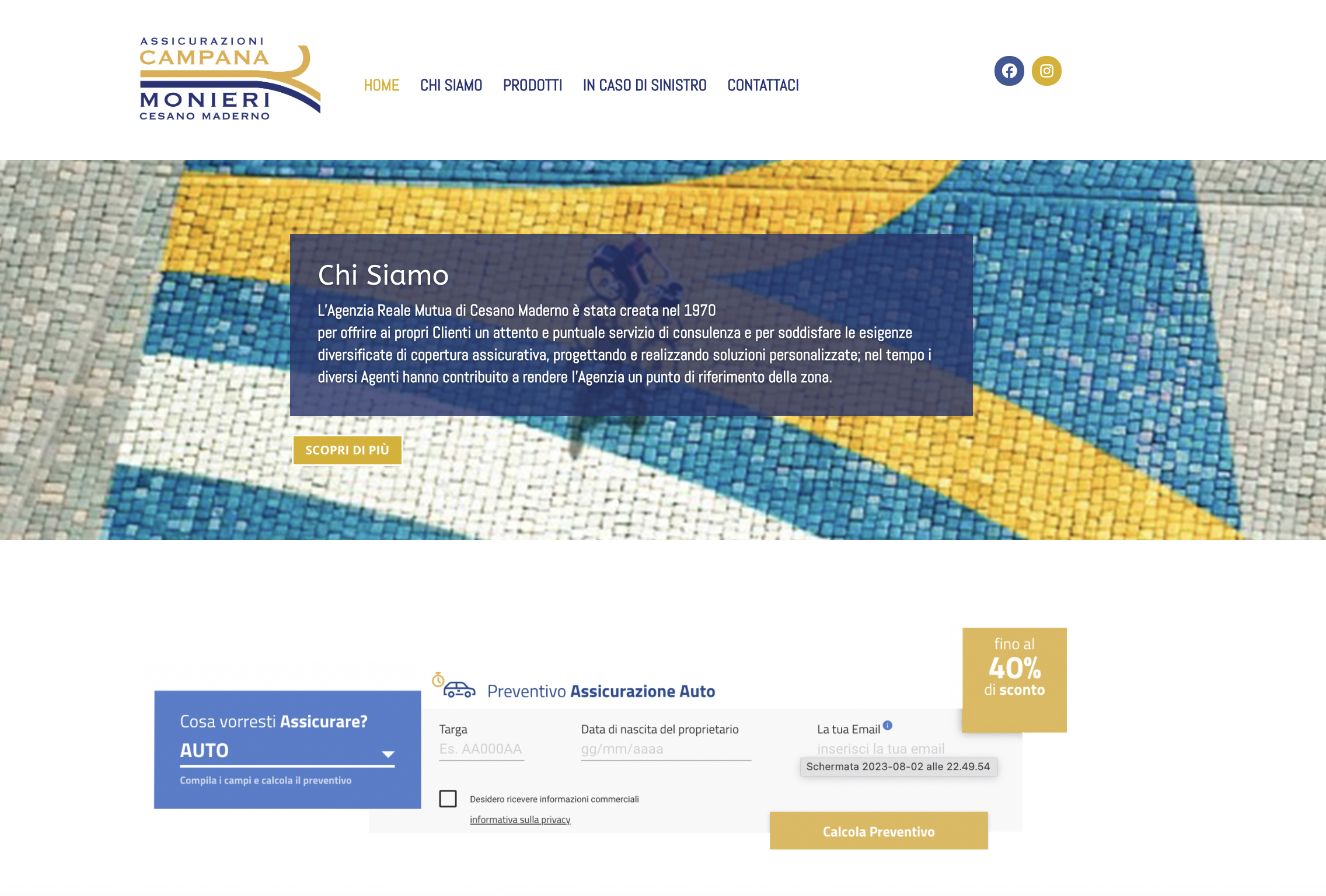 Sito Reale Mutua Cesano Maderno